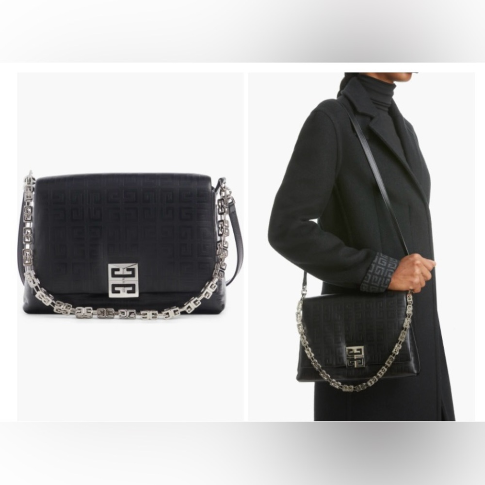 Givenchy 4G Black Leather Shoulder Bag - Picture 15 of 16